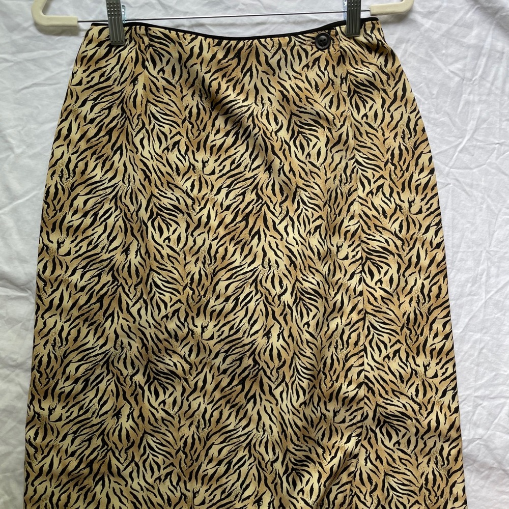 Amazing vintage zebra midi skirt